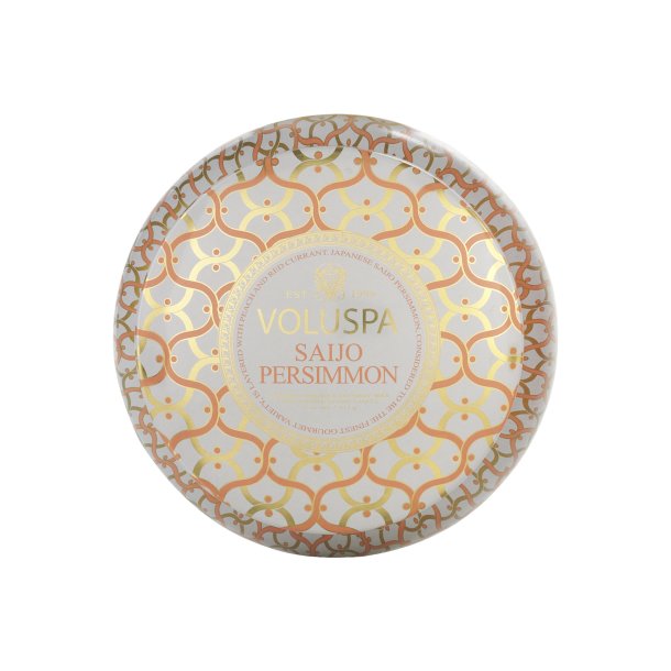 2-wick Maison Metallo Candle Saijo Persimmon